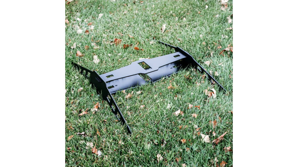 Double Tap Industries Steel Challenge Stage 1 - Five to Go Target w/H-Base Stands, Raw/Black, SC-5TG-HB