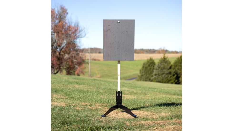 Double Tap Industries Steel Challenge Stage 2 - Showdown Target w/Spiked Stands, Raw/Black, SC-SHD-K