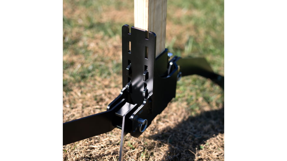 Double Tap Industries Steel Challenge Stage 4 - Outer Limits Target w/Spiked Stands, Raw/Black, SC-OL-K