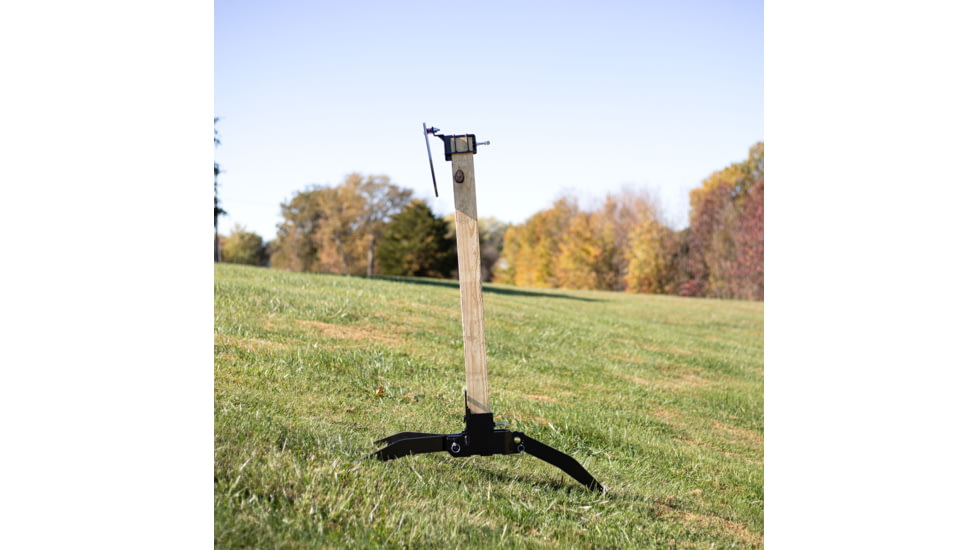 Double Tap Industries Steel Targets Spiked 2x4 Stand, Black, TS-SC-QS-001-01