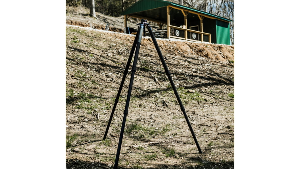 Double Tap Industries Stronghold Aluminum Shooting Tripod w/Ball Head, Black, TRI-A-002BH