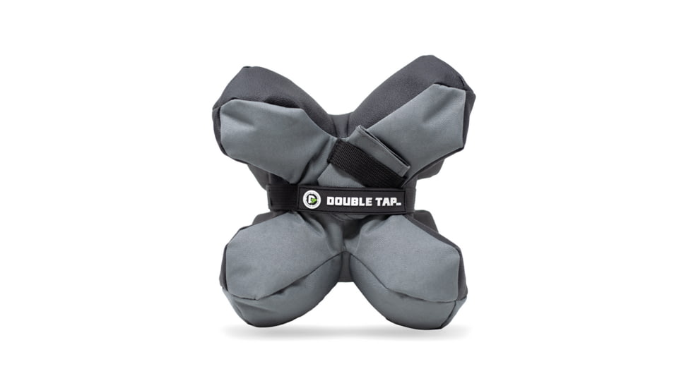 Double Tap Industries Unfilled Multi-Position Shooting Bag Rest, Grey/Black, SB-MP-001