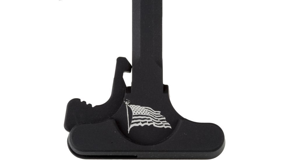 Doublestar Charging Handle, Lasered with American Flag, Black, DSC230