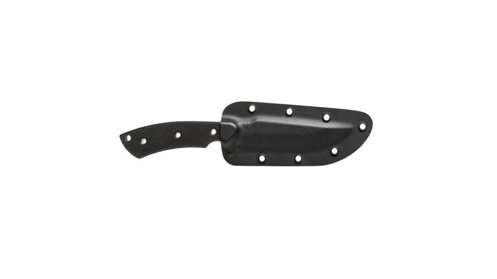 DoubleStar Lite Fighter Knife, 9.5 inches, .187in Nitro-V Stainless Steel, Fixed Blade, .187in Thick Coarse Textured G10 Handle, Black, DSK105