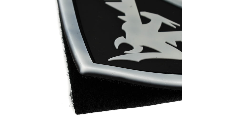 DoubleStar Logo Patch, Black with Grey Outline, DS-Logopatch
