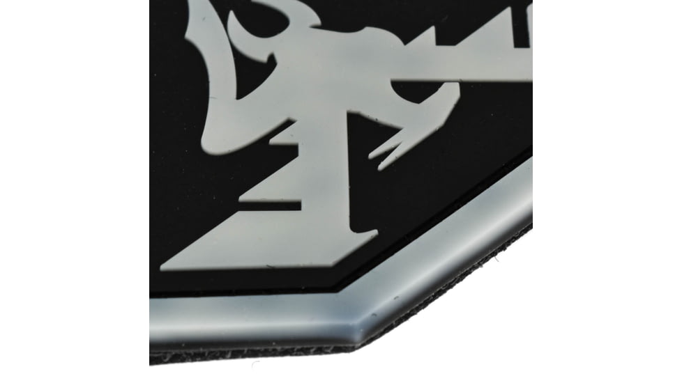 DoubleStar Logo Patch, Black with Grey Outline, DS-Logopatch