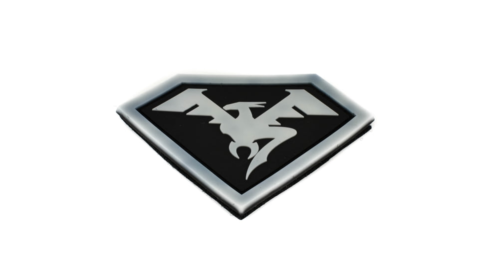 DoubleStar Logo Patch, Black with Grey Outline, DS-Logopatch