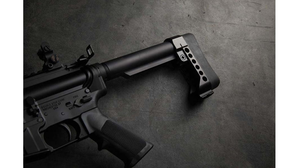 DoubleStar M4 Mortar Plate with Push Button Sling Swivel, Black, DSC100