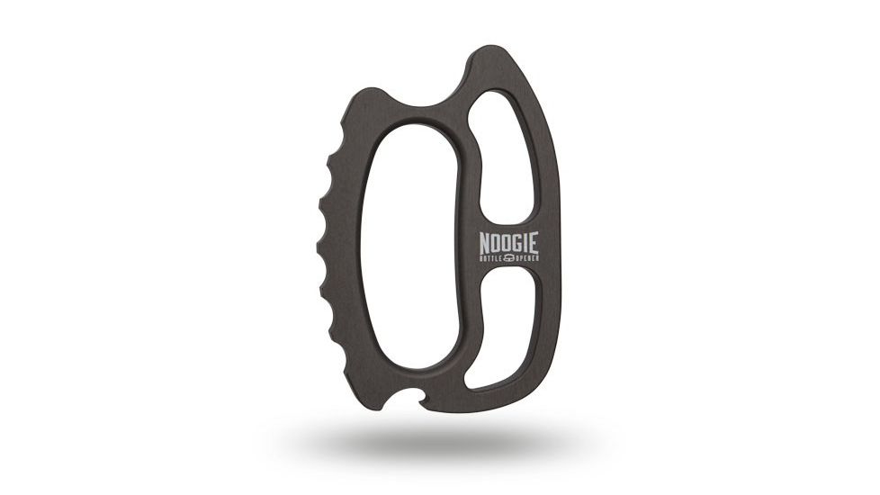 DoubleStar Noogie Bottle Opener, 6061-T6 Aircraft Aluminum, 4.25 inch, Black DSK106-BLK
