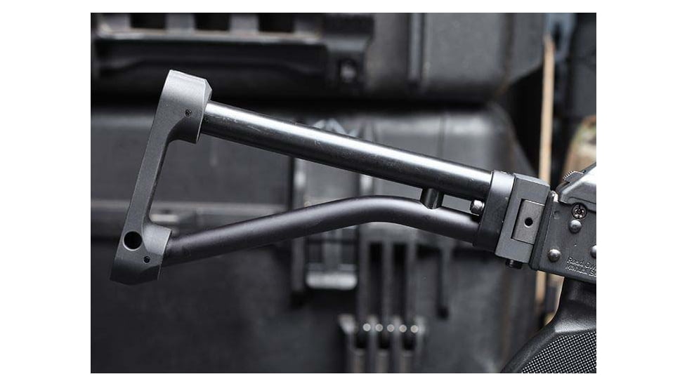 DoubleStar Push Button Folding Stock Mechanism w/o Boss, Black, A500PB