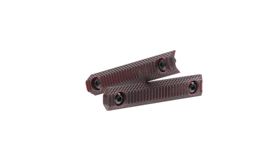 DoubleStar Stronghold G10 Rail Panels, 2-Pack, Black/Red, DS428-RED