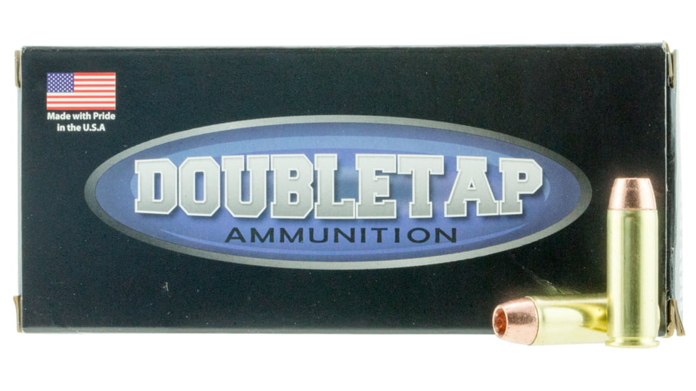 Doubletap Ammunition Hunter .45 Colt 225 Grain Jacketed Hollow Point Brass Cased Pistol Ammo, 20 Rounds, 45P225X