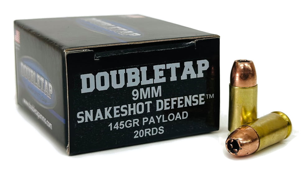 DoubleTap Ammunition Snake Shot 9mm 20 Per Box/50 Case, 9MMSS20