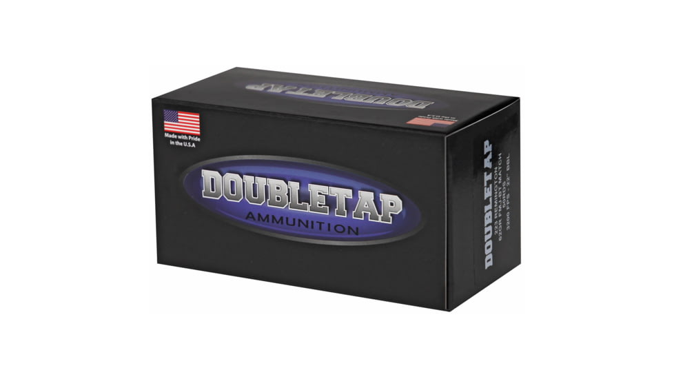 Doubletap Ammunition Target 9mm Luger, 62 grain, Full Metal Jacket Boat Tail, 50 Rounds Rifle Ammo, 223R62T50