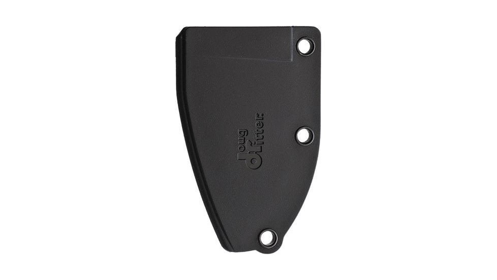 Doug Ritter RSK MK5 Fixed Blade Black Knife, 1.75 black coated 2Cr13 stainless blade, Skeletonized handle, DRMK5K / 2380K