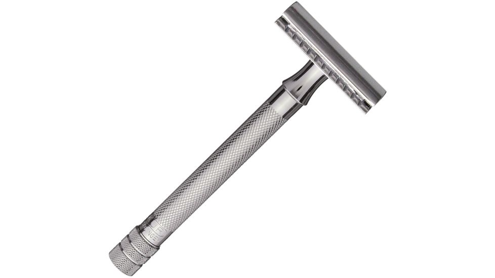 Dovo Double Edge Safety Razor, 1.5in, Knurled Handle DOV9023001