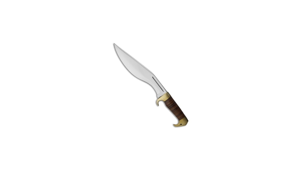 Down Under Knives Down Under Knives Red Rock Raptor Knife Fixed Blade 10.25" Polished, Brown, 440, adult, BHQ-16199