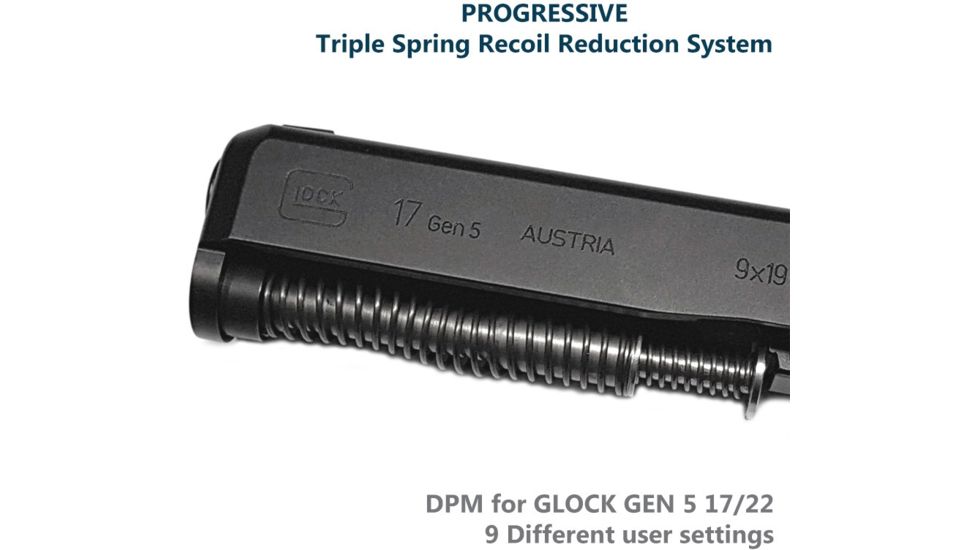 DPM Adjustable Recoil Rod Reducer System for Glock 17/22/31/34/35/37 Gen 5 Boss 9 1000151