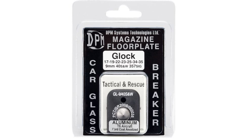 DPM Glock 17/19/22 Magazine Floorplate/Glass Breaker, Aluminum, MFA-GL/1