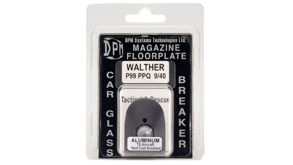 DPM Walther P99-PPQ Magazine Floorplate/Glass Breaker, Black, MFA-WA/1