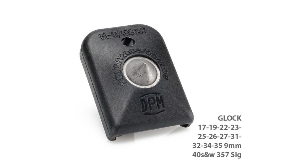 DPM Magazine Floorplate - Car Glass Breaker for Glock 17/19/22/23/25/26/27/31/32 34/35, 9mm/40 SW, 357Sig, Black 1000074B
