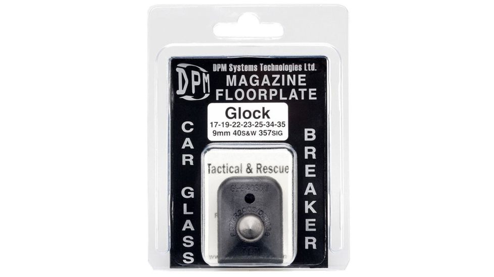 DPM Glock 17/19/22 Magazine Floorplate/Glass Breaker, Black, MFPB-GL/1