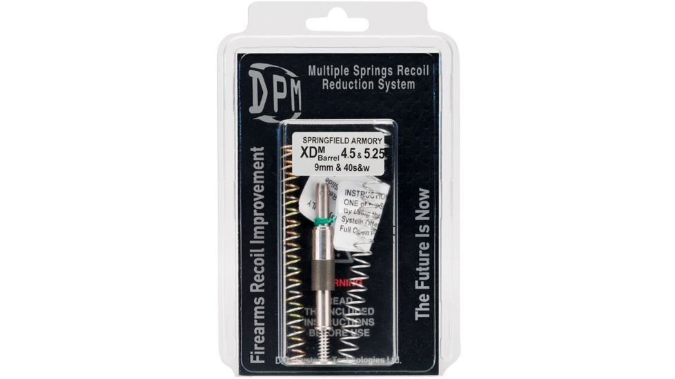 DPM Springfield Armory XD-M 4.5in/5.25in Barrel 9mm/40 S&amp;W Mechanical Recoil Reduction System, Stainless, MS-SPR/5