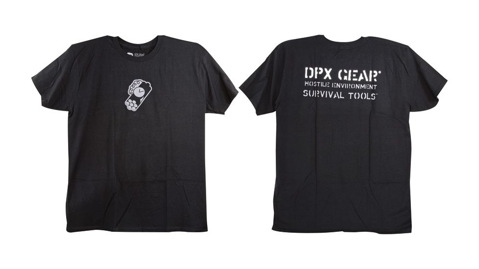DPx Gear Centered Bomb T-Shirt, Black, LG DPXHBT013