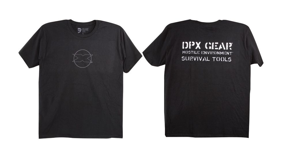 DPx Gear Circle Logo Silhouette T-Shirt, Black, LG DPXCLT103