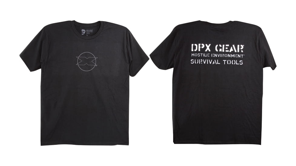 DPx Gear Circle Logo Silhouette T-Shirt, Black, XL DPXCLT104