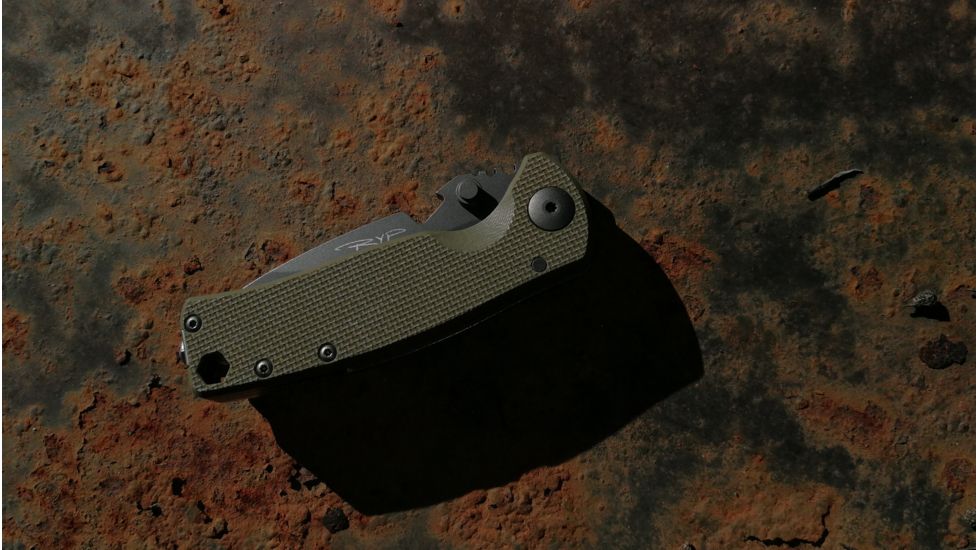 DPx Gear DPx HEST/F Urban Folding Knife, 2.9in, CPM 154, G-10, OD green and ghost grey, DPHSF060