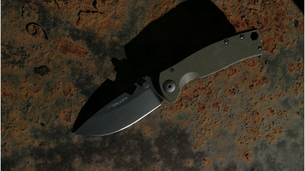 DPx Gear DPx HEST/F Urban Folding Knife, 2.9in, CPM 154, G-10, OD green and ghost grey, DPHSF060