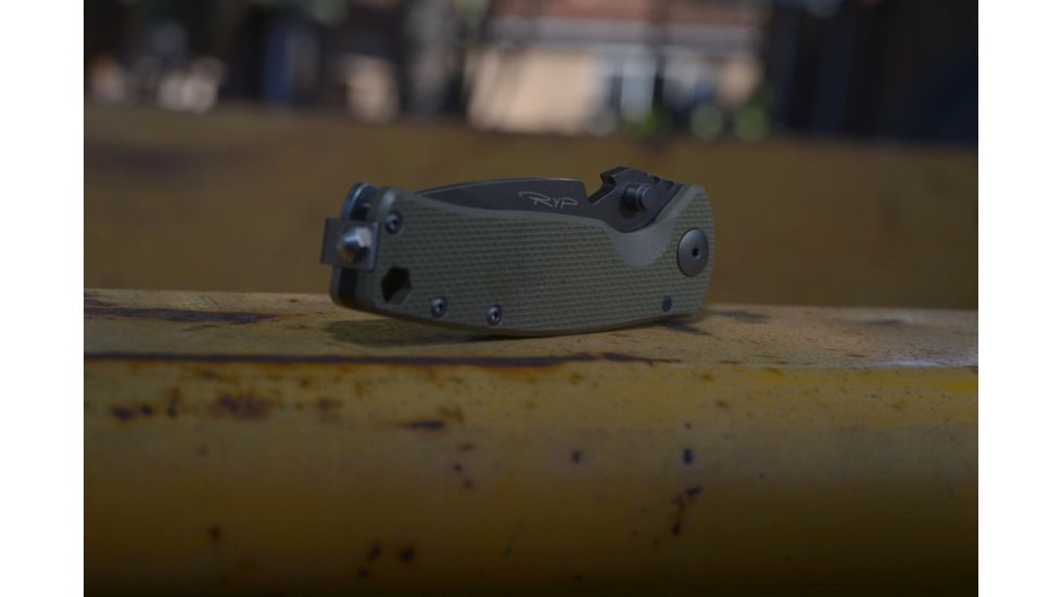 DPx Gear DPx HEST/F Urban Folding Knife, 2.9in, CPM 154, G-10, OD green and ghost grey, DPHSF060