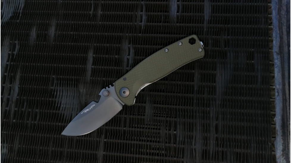 DPx Gear DPx HEST/F Urban Folding Knife, 2.9in, CPM 154, G-10, OD green and ghost grey, DPHSF060