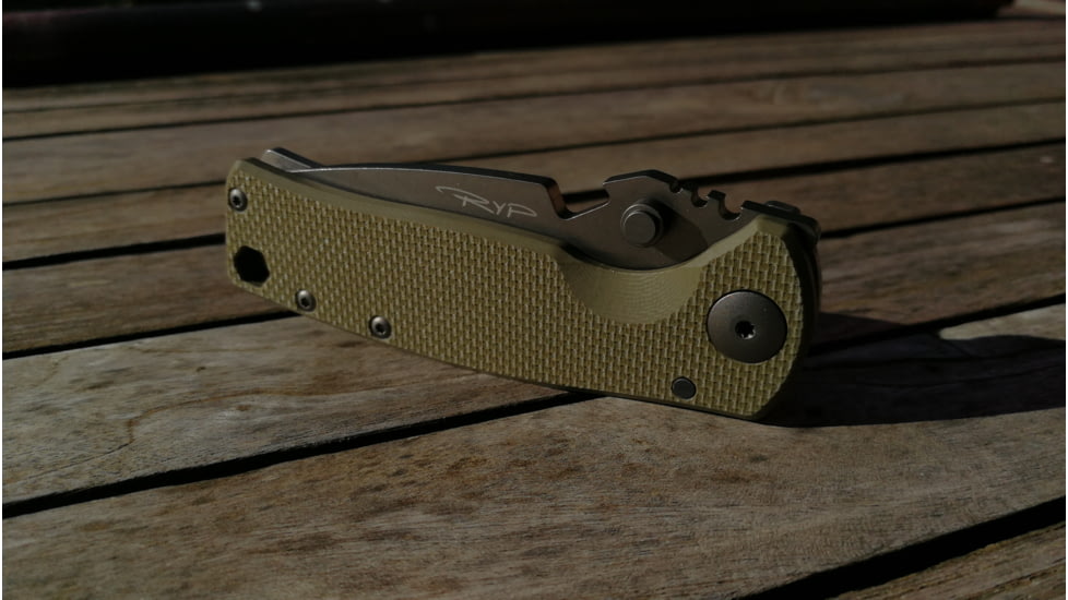 DPx Gear DPx HEST/F Urban Folding Knife, 2.9in, CPM 154, G-10, OD green and ghost grey, DPHSF060