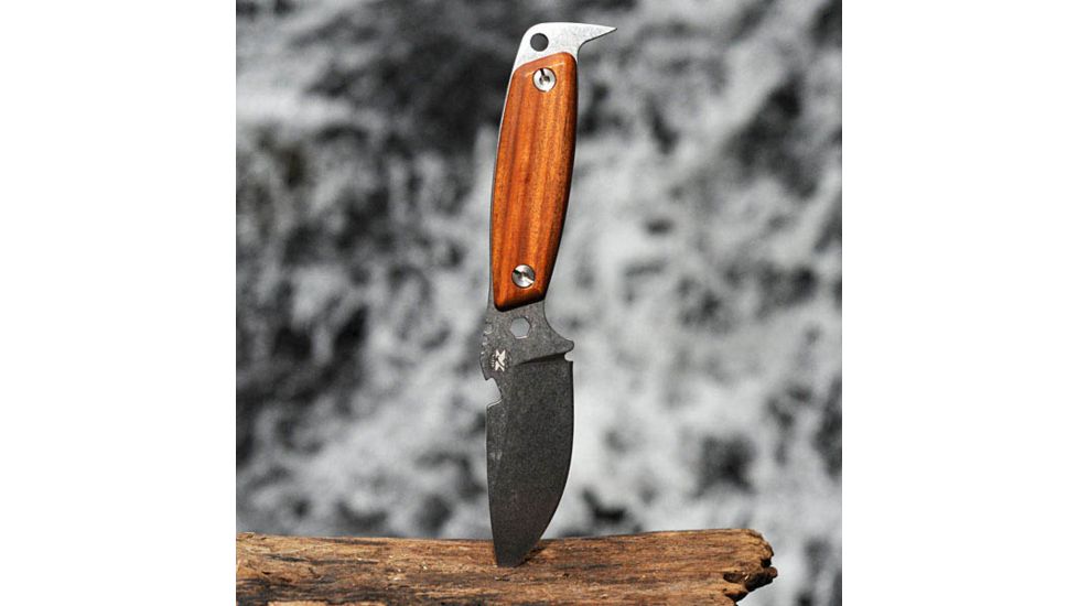 DPx Gear H.E.S.T. II Woodsman, Santo Wood Handle, Leather Sheath DPHSX004
