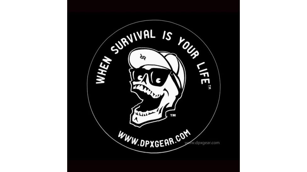 DPx Gear Logo Insignia, Black, Mr. DP Slogan Sticker DPLSS003