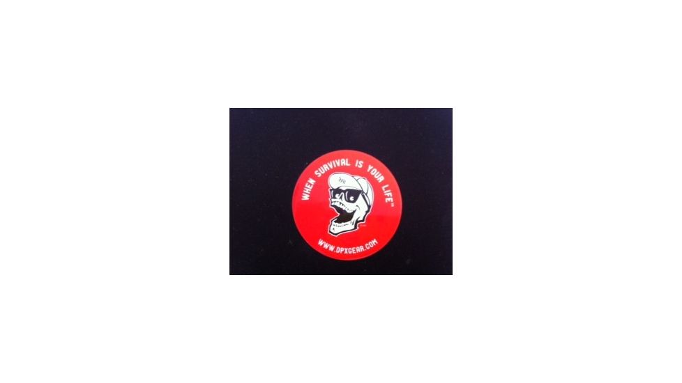 DPx Gear Logo Insignia, Red, Mr. DP Slogan Sticker DPLSS004