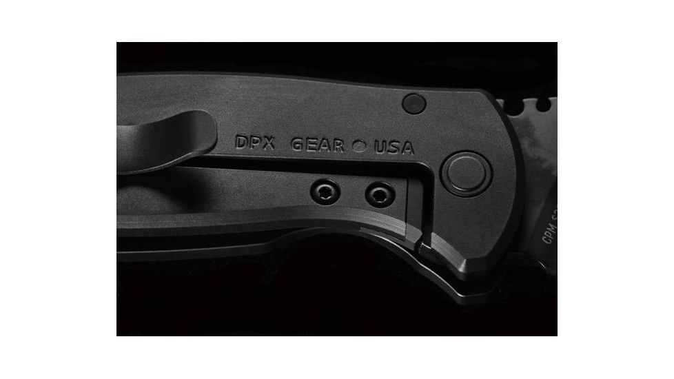 DPx Gear Urban Night Rider Folding Knive, CPM S35VN 2.9in Matte Black Blade, 6Al4v Titanium Handle, DPHSF035