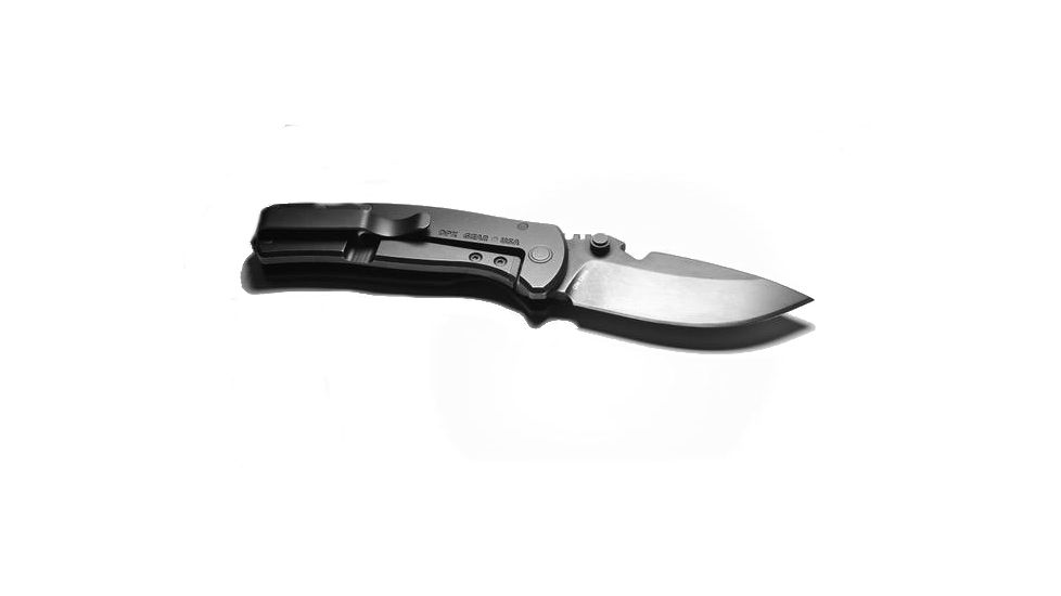 DPx Gear Urban Night Rider Folding Knive, CPM S35VN 2.9in Matte Black Blade, 6Al4v Titanium Handle, DPHSF035