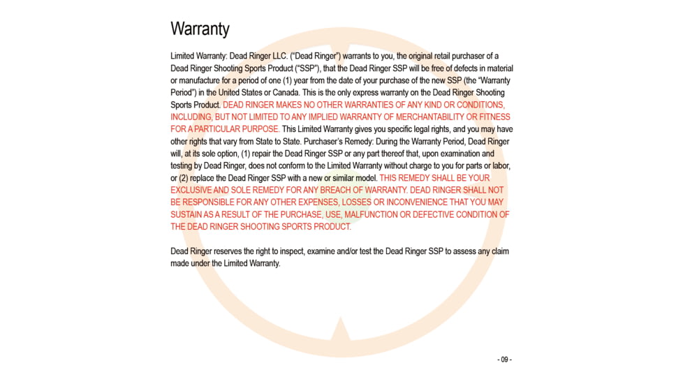 Dead Ringer Dead Ringer 3-9x40 Scope, Black, DR4777