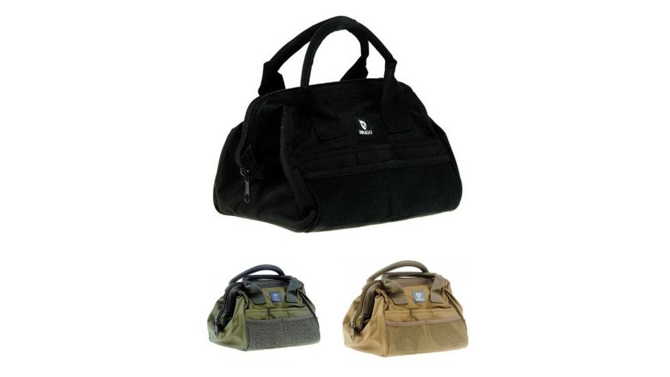 Drago Gear Ammo &amp; Tool Bag, 600 Denier Polyester, Black, Green, Tan