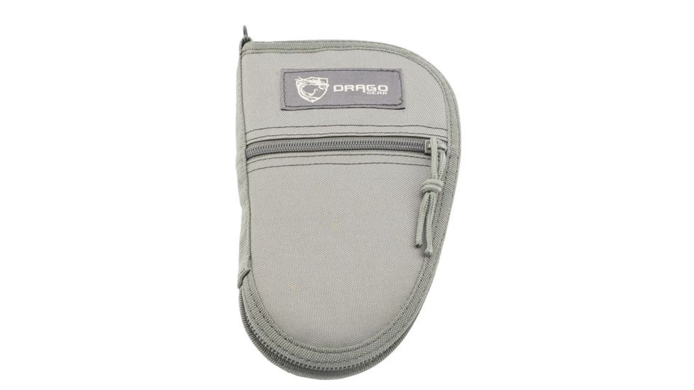 Drago Gear Pistol Case, Seal Grey, 8.5in, Transport Bag, 600D Polyester, 12310GY