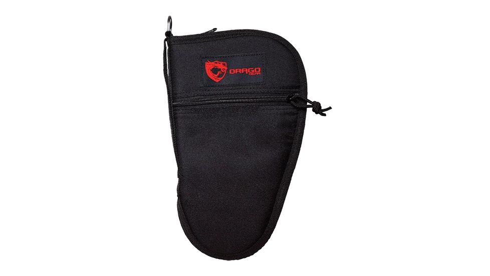 Drago Gear Pistol Case 600D Polyester, Zipper Mag Pouch, Black, 12314BL