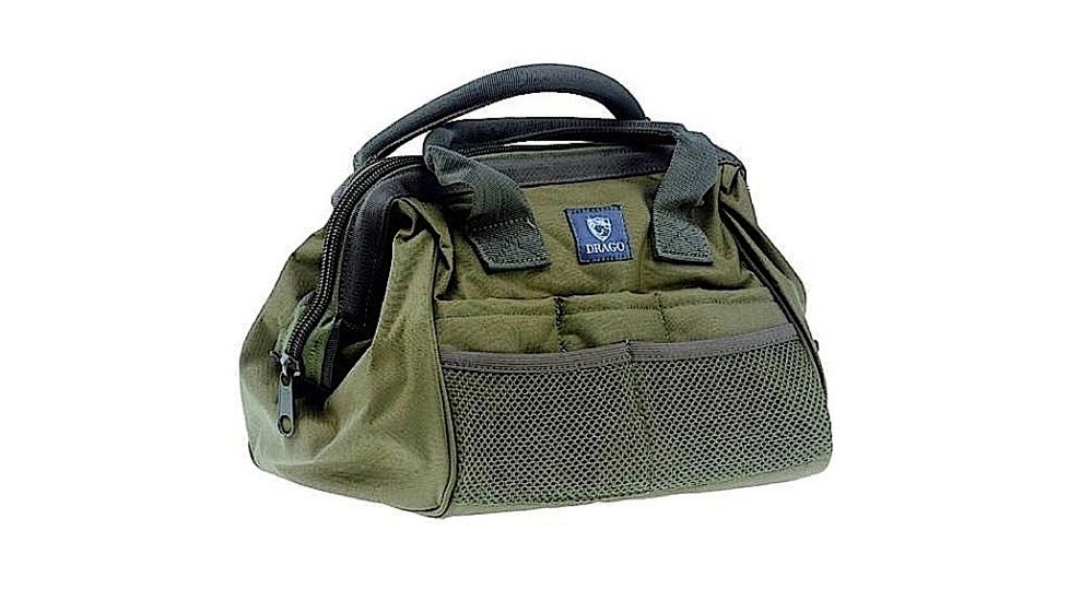Drago Gear Ammo &amp; Tool Accessory Case, 600 Denier Polyester, Green, 17301GR