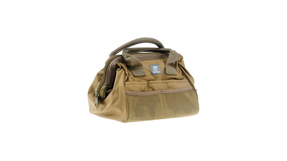 Drago Gear Ammo &amp; Tool Accessory Case, 600 Denier Polyester, Tan, 17301TN
