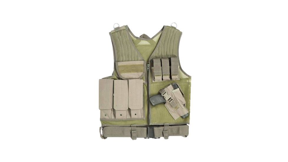 Drago Gear Fast Draw Tactical Vest Green, Mesh Net, 51301GR