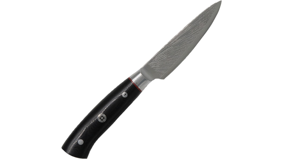 Dragon by Apogee Dragon Storm Paring 3.5in Knife, 3.5 CTS-BD1 stainless blade, Black G10 handle, DRST-PARI-0350