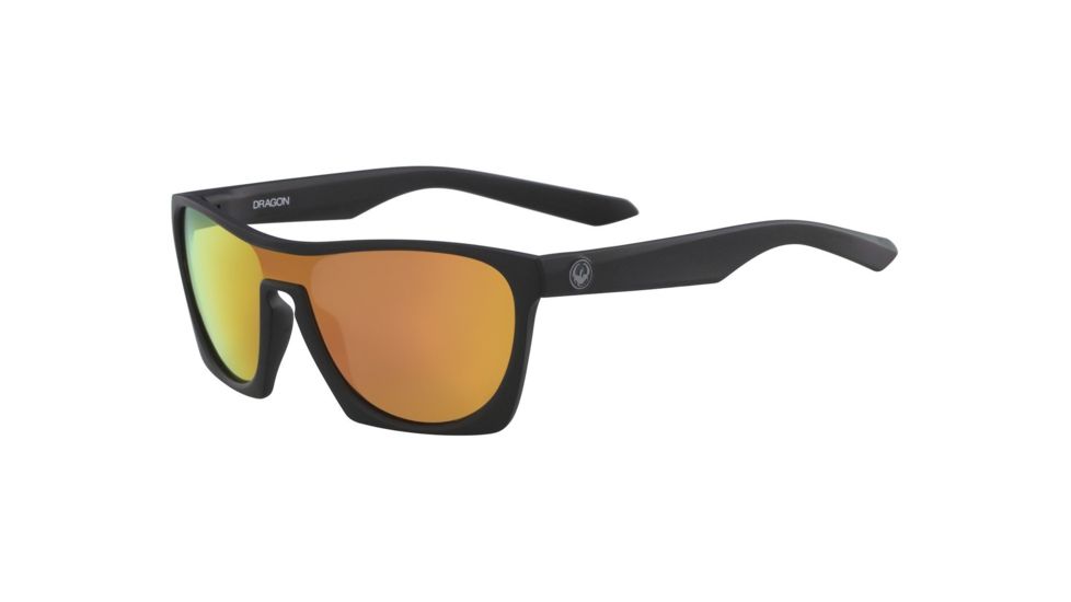 Dragon Classy Ion Sunglasses - Mens, Matte Black/Orange Ion, 35212-MB/OI