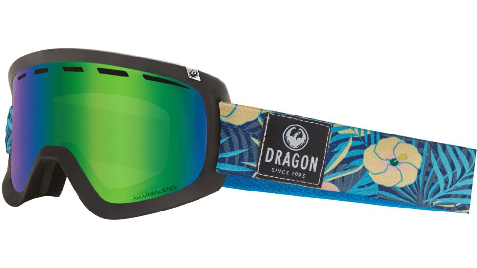 Dragon D1 OTG Goggles, Aloha/Lumalens Green Ion, 347986032003